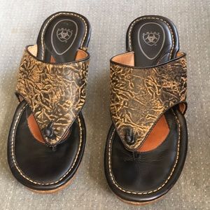 Ariat Western Style Leather Sandals Size 7B Excellent like new condition